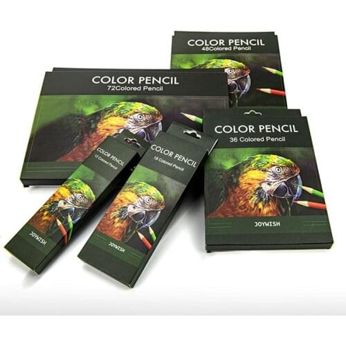 24/36/48/72 Colors Oily Color Pencil Artistic Color Lead Brush Sketch Wood Pencils Set Hand-Painted School Supplies