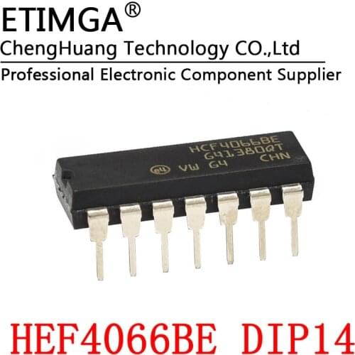 5PCS/LOT CD4066 CD4066BE HCF4066BE DIP-14 Logic chip two-way switch
