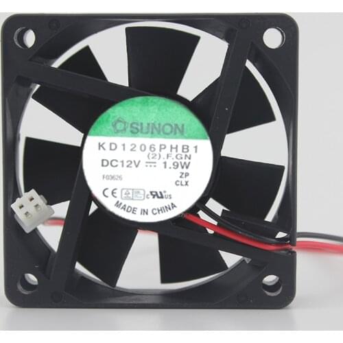6cm 6CM Server Chassis Fan 6015 12V 1.9W KD1206PHB1