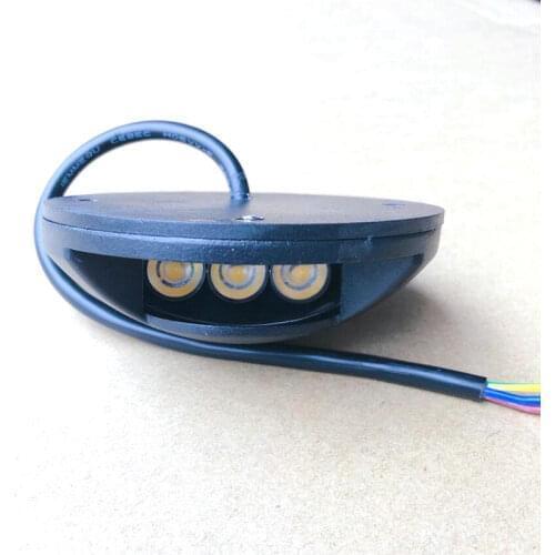 6W LED Footlights Corner Lamp LED Outdoor Lights 240V 220V 110V DC12V LED Step Light surface mounted LED Underground Light