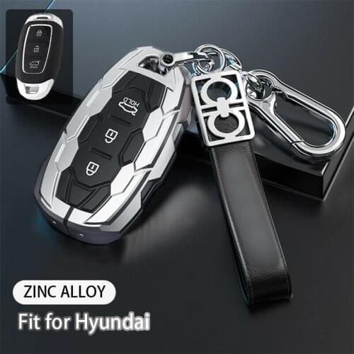 Car Key Case Cover Protector Protection Accessories For Hyundai i30 Ix35 Kona Encino Solaris Azera Accent TM Palisade Santa Fe