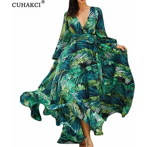 CUHAKCI Long Sleeve Summer Dresses