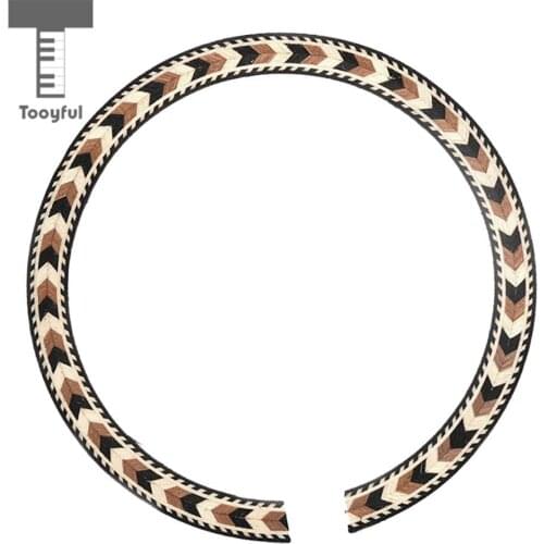Tooyful Wood Soundhole Rosette Decal Sound Hole Sticker for Acoustic Classical Guitar Parts