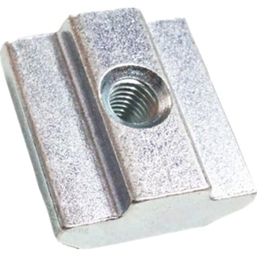 DuoWeiSi 10pcs/lot for European standard profile T-type slider nut 30 type square nut M4 M5 M6 M8