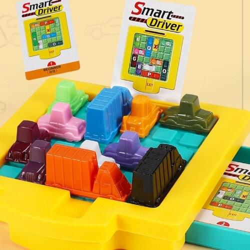 Brain Training Sliding Piece Puzzle Child Sliding-Puzzle HuaRong Path Car Modle Maze Games Board Klotski Funny Math IQ Game Toy