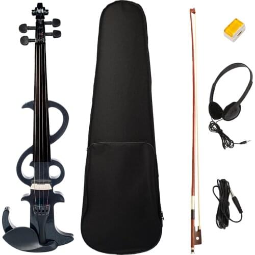 Exquisite 4/4 Electric/Silent Violin Fiddle with Carrying Bag, Orchestra Concert Stage Performance Accessory