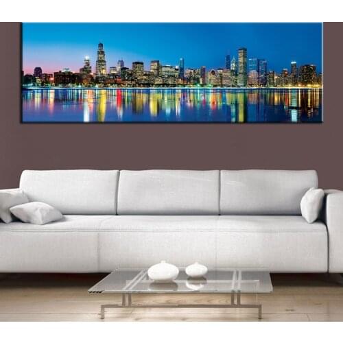 Chicago city view large 5D DIY Diamond Painting Full Square Round Drill Embroidery Sale Mosaic Needlework Kits Home Decor AA2421