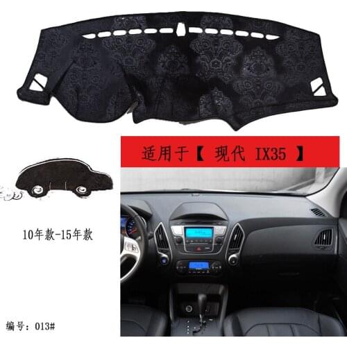 TOMMIA For Hyundai IX35 10-15 Dashboard Pad Cover Dash Mat Anti-Sun Velvet Instrument