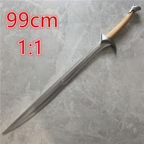 99cm 1:1 The Elves Sword Cos Sword Beast Bite Sword Weapon Childrens Toy Party Decoration Halloween Movies Show