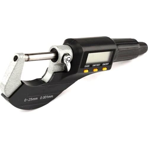 0.001mm Electronic Outside Micrometer 0-25mm Digital Micrometer Caliper Gauge Meter Micrometer Carbide Tip Measure Tools