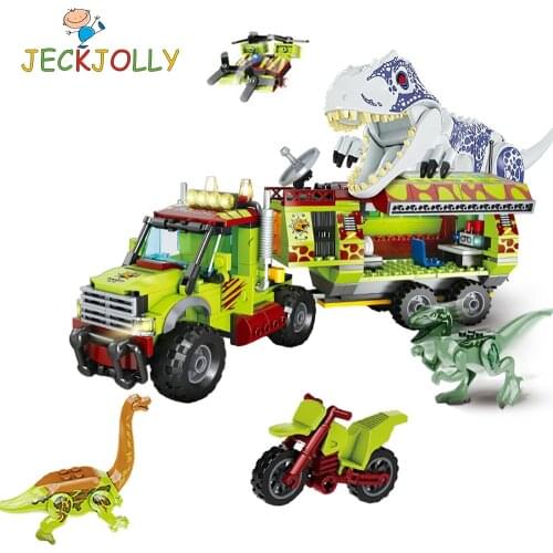 Jurassic World Dinosaur Building Kit Toy for Kids Featuring T-Rex Character Minifigures Adventure Creative Playset Boys Girls