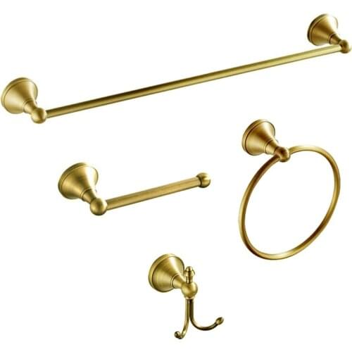 Copper Bathroom Hardware Set,Towel Ring Towel Bar Toilet Paper Holder Coat Hooks Wall Mounted For Bathroom Kitchen