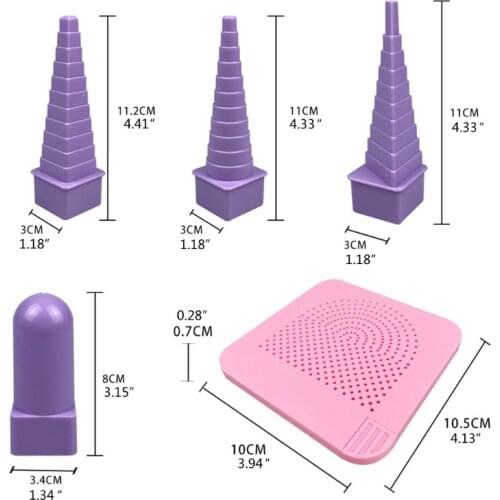 3 Shapes Handmade Wire Quick Round Square Triangle Spiral Maker Roller Quilling Modeling Tools Jewelry Making Tools