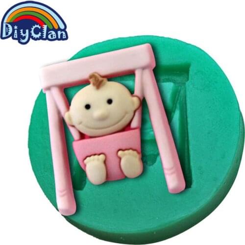 Silicone Fondant Cake Mold For Cake Decorating Baby Boy Pudding Dessert Chocolate Baking Form Kitchen Cooking F0134BB35