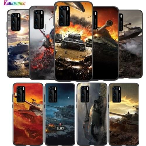 Silicone Case World Of Tanks For Huawei P8 P9 P10 P20 P30 Pro Lite 2019 mini P40 Lite 5G E Pro Plus Phone Case