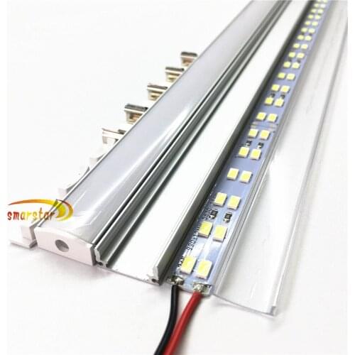 Smarstar 24V Dual Row 5630 Led Bar Light 50cm U Aluminum Profile PC Cover LED Strip Light 0.5m LED Light LED String Light #5