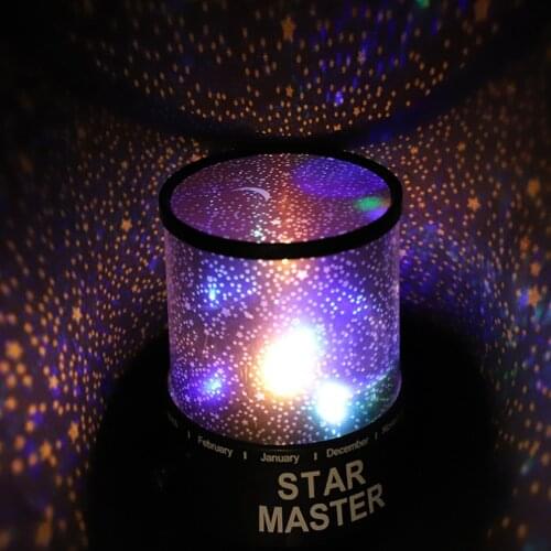 LED Star Projection Light Flashing Adjustable Projector Party Decoration Night Projection Lamp