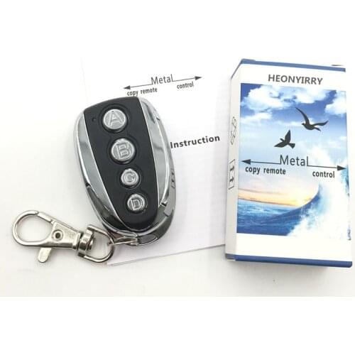 Universal ABCD Key Control 433MHZ Remote Cloning 4 Channel Auto Car Garage Door Duplicator Rolling Code For Car