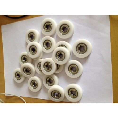 High quality polyformaldehyde POM coated ball bearings 6000zz embedded bearing Total Diamater: 10*40*10mm