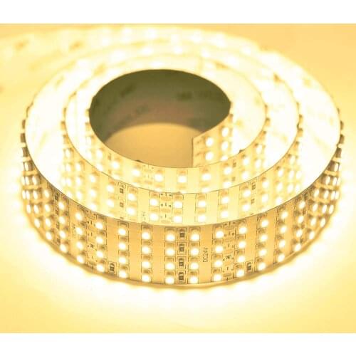 Brightest Quad Row Flexible LED Strip Lights - DC24V 3528SMD 146LEDs/Ft CRI 95 1,170Lumens/ft- Super Bright LED Tape JK219