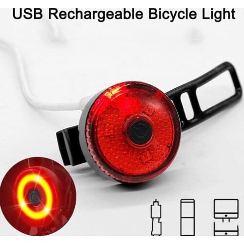 Bike Tail Light, Bicycle Flashlight Ultra Bright Rear LED Bicycle Light Brake Lights Braking Sensing Taillights Cycling Lights