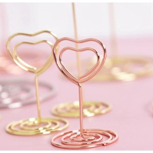 Photo Clip Office Decoration Iron Message Clip Card Clip Office Desk Decoration Heart-Shaped Creative Message Clip