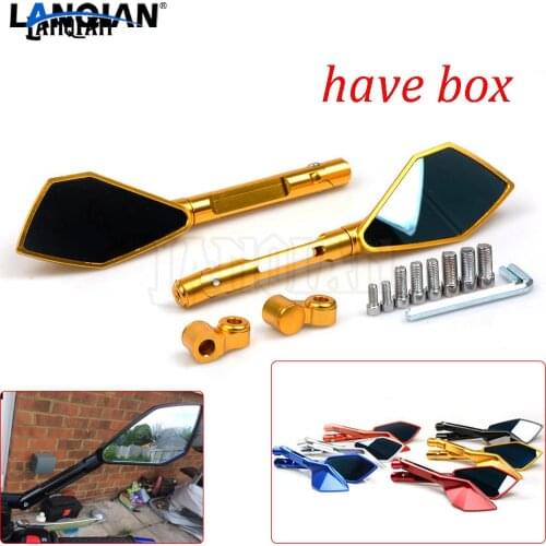 Mirrors Motorcycle accessories side Mirror CNC aluminum Mirror Rearview For Yamaha Tmax 500 530 XJR400 XJR1300 YZF R1 R125 R3 R6