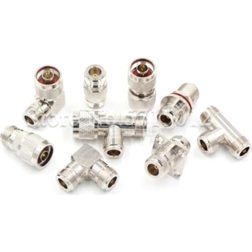 1pcs Type N Wiring Socket RF Adapter Tee Connector N-KK-JJ-KJK Male Female Converter Waterproof Adaptor
