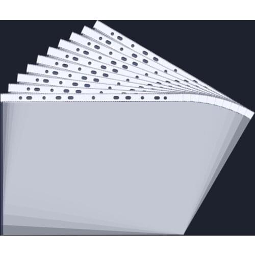 1 Pack 100 Sheets Office PP Transparent File Cover A4 11 Holes For Binding Fresentation Folde