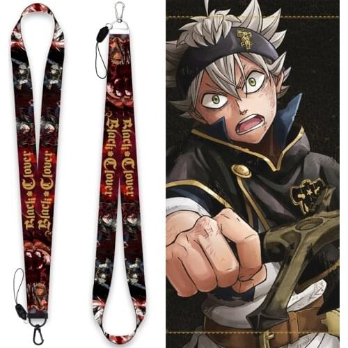 10 Pcs/lot Anime Black Clover Phone Strap Toys Asta Yami Sukehiro Lanyard Keychain Long Rope Necklace Pendant Toy Gifts