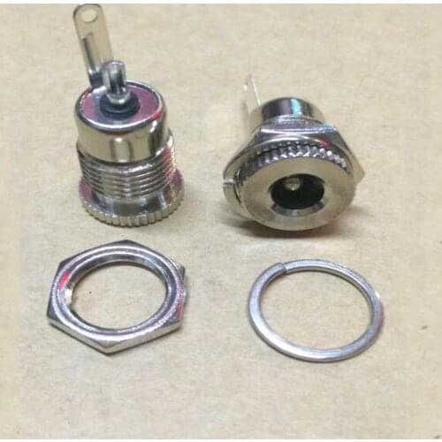 20pcs/Lot DC-099 DC Power Socket/Jack/Outlet Connector 2.1MM/2.5MM Copper Metal High Current DC099