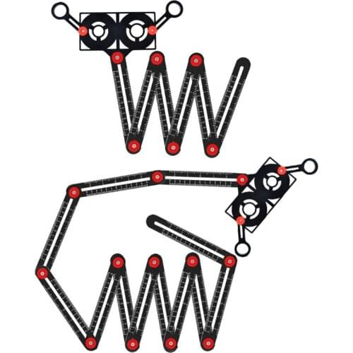 6/12 Fold Angle Finder Metal Drill Guide Locator Tile Opening Hole Angle Copier 896B