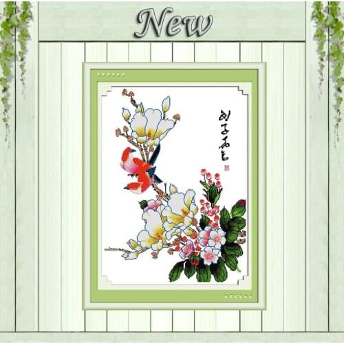 Fragrance of orchid scenery flower painting counted printed on canvas DMC 14CT 11CT Cross Stitch Needlework Sets Embroidery kits