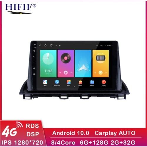 Carplay dsp For Mazda 3 2014-2017 2 din Adroid 10 4G 64G Car Radio Stereo FM WIFI GPS Navigation Multimedia Player head unit