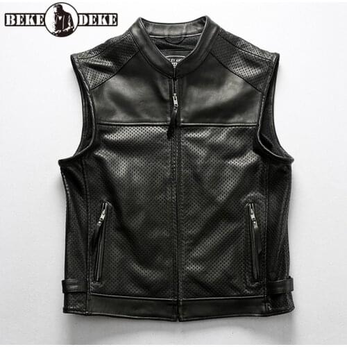 Мужские кожаные жилеты BEKEDEKE China At AliExpress