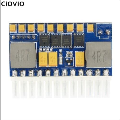 CIOVIO 250P 24pin DC ATX PSU 12V DC Input 250W Peak Output Switch DC-DC ATX Pico PSU MINI ITX PC Power Supply For Computer