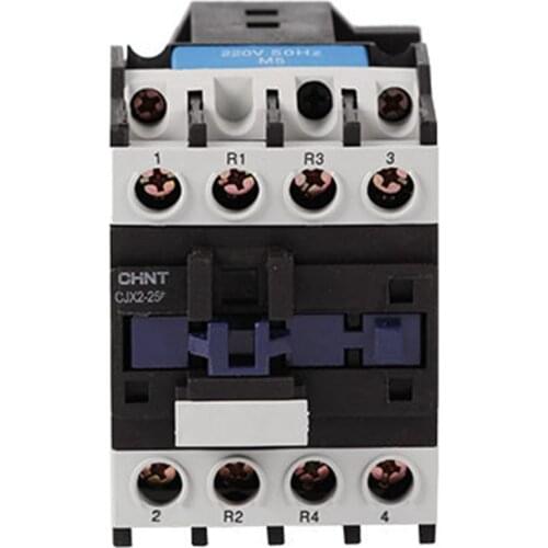 CHINT CJX2-2508 2NO 2NC 25A 220V Rail Mount Contactor Industrial Electric Contactor