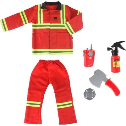 Kids Fireman Costume Toy for Kids,Boys,Girls, Toddlers Halloween Costume Party Decor Ornaments for Kids 3-7 Years Old