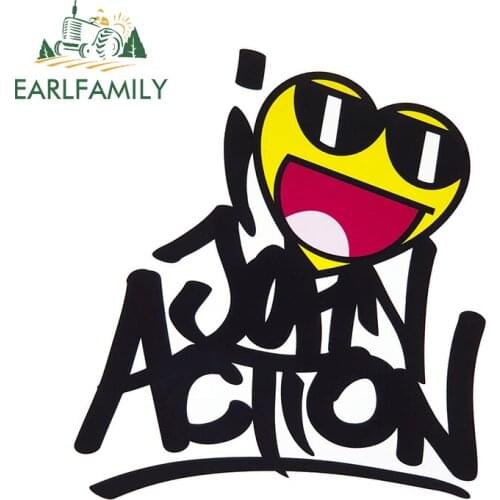 EARLFAMILY 13cm x 11.8cm for I Love John Action Vinyl Car Stickers Car Door Windshield Decal Personality Waterproof Decoration