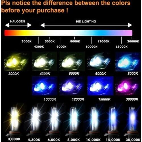 Fding Pair Headlight Xenon HID Lamp 55W Globe Lights 35W 3000K 4300K 5000K 6000K 8000K 10000K 12000K