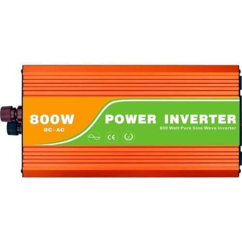 Digital 24VDC (21-30V) 800W Off Grid Inverter to 100-240VAC Ouput, Surge 1600W Pure Sine Wave Solar Wind Inverter with USB