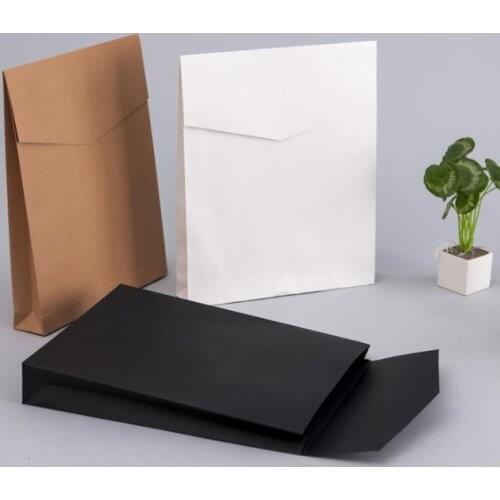 100pcs/lot Kraft Paper Envelope Gift Boxes Present Package Bag For Book/Scarf/Clothes Document Wedding Favor Decoration