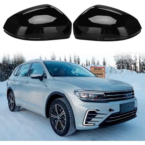 Car Rearview Side Glass Mirror Cover Trim Frame Side Mirror Caps Replacement for Tiguan L 2019-2021