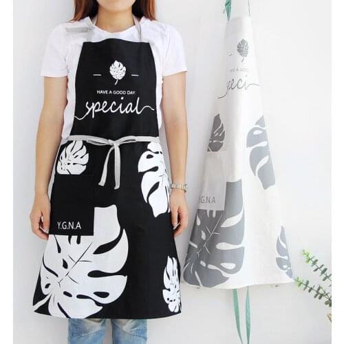 Original Literary Apron Florist Coffee Shop Aprons cotton Linen Sleeveless large apron for Women Cooking Baking Kitchen Aprons