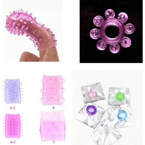 Penis Rings Reusable Condoms Delay Ring Male Penis Extension Sleeves Cock Rings Adult Sex Toys for Men Sleeve Delay