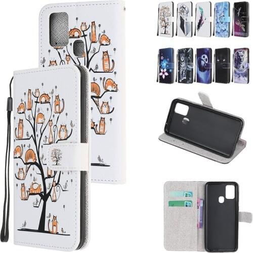 Fashion Painted Cute Wallet Flip Leather Phone Case For OnePlus 9 9R Pro N100 N10 5G With Card Slot Bracket Shockproof Cases