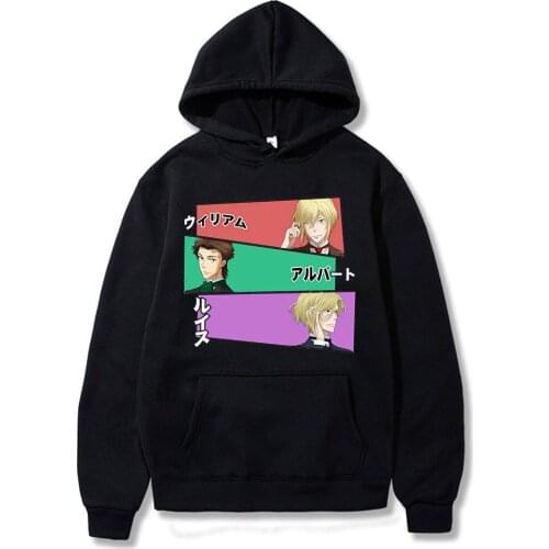 The New Style Wear Anime Clothes Moriarty The Patriot Loose Casual Design Comfortable Oversize Fashion Long Sleeve Cotton Hoodie