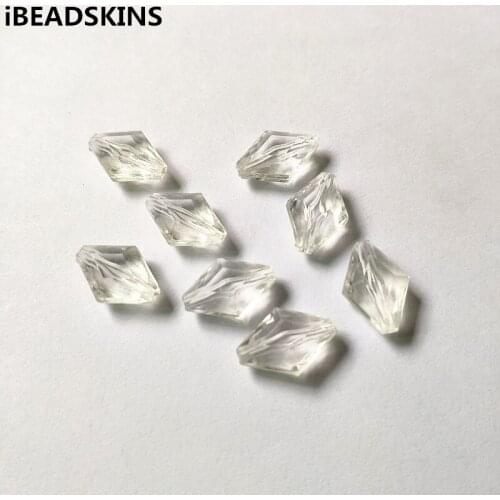 New arrival! 17x12mm 710pcs Clear acrylic Rhombus shape beads for Necklace,Earrings parts,hand Made Jewelry DIY