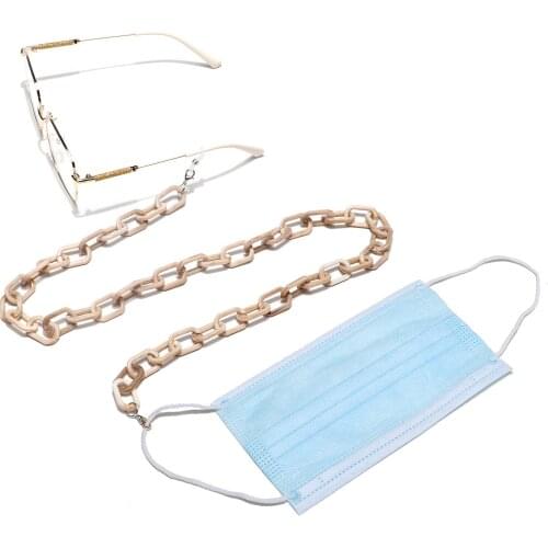 New Leopard Acrylic Sunglasses Chain Women Reading Glasses Hanging Neck Chain Largand Glasses Chain Eyeglasses Strap