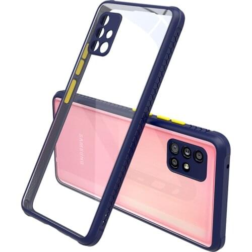 Wheels Crystal Shell for Samsung A51 5G on 6.5'' Luxury Precision Hole Tyre Texture Shockproof Clear Back Cover for Samsung A51